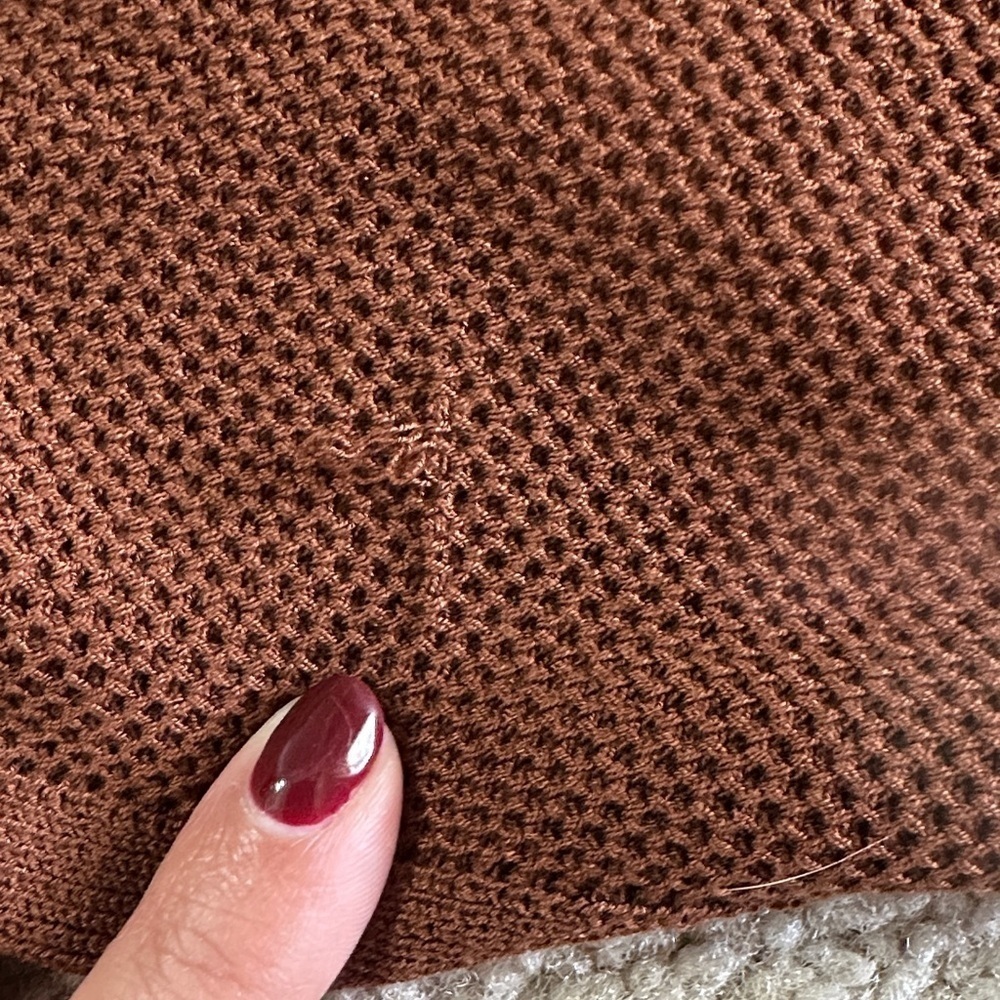 Eileen Fisher Women's Brown Rust Open Front Cardigan Casual Autumn Small Cozy - Picture 10 of 12